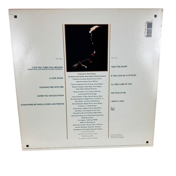 Vintage 1982 Kenny Rogers Love Will Turn You Around LP Vinyl Record - Picture 2 of 9